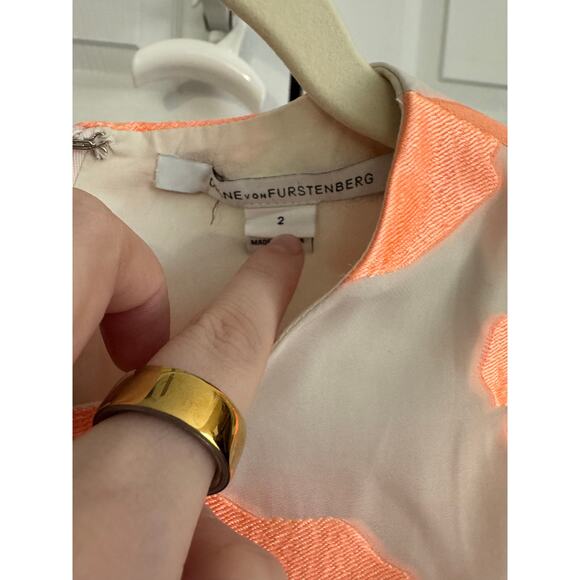 Diane Von Furstenberg (DVF) CARPRENNA
MINI ROSE JACQUARD in SORBET - Picture 5 of 11